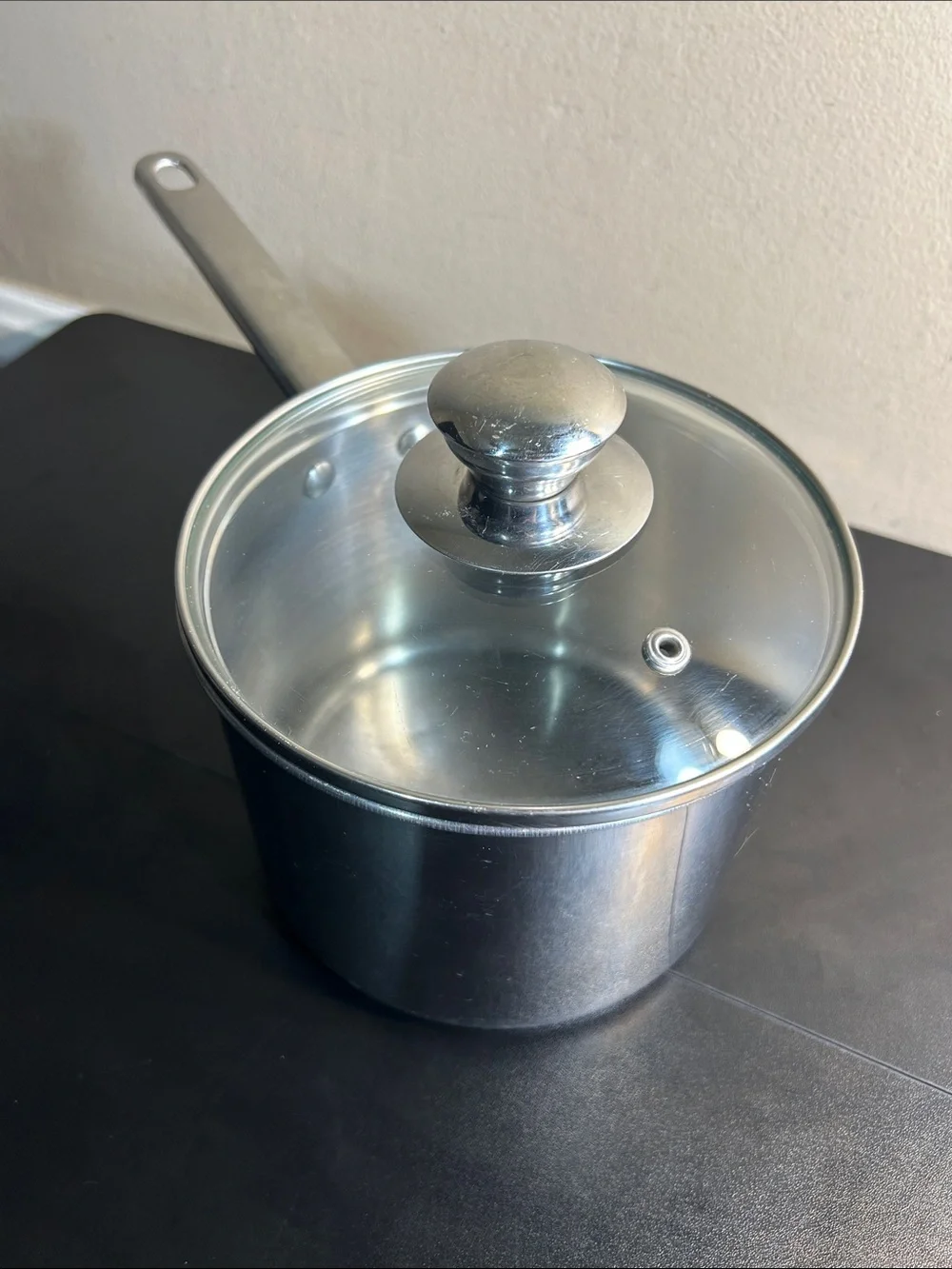 Tools of the Trade Stainless Steel Saucepan with Glass Lid - 2.5 Quart